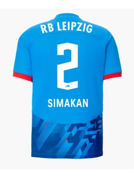 Billige RB Leipzig Mohamed Simakan #2 Tredjedrakt 2023-24 Kortermet